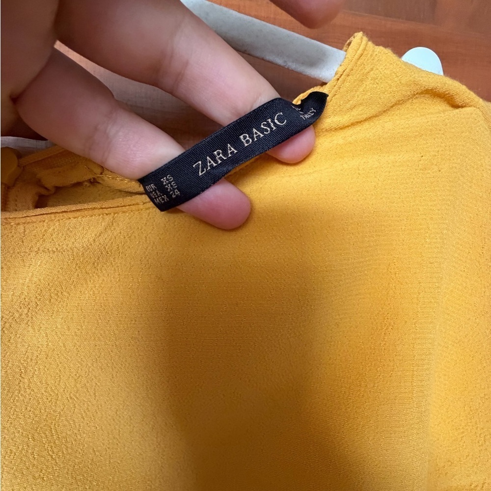 Zara Mustard Yellow Blouse - Picture 3 of 5